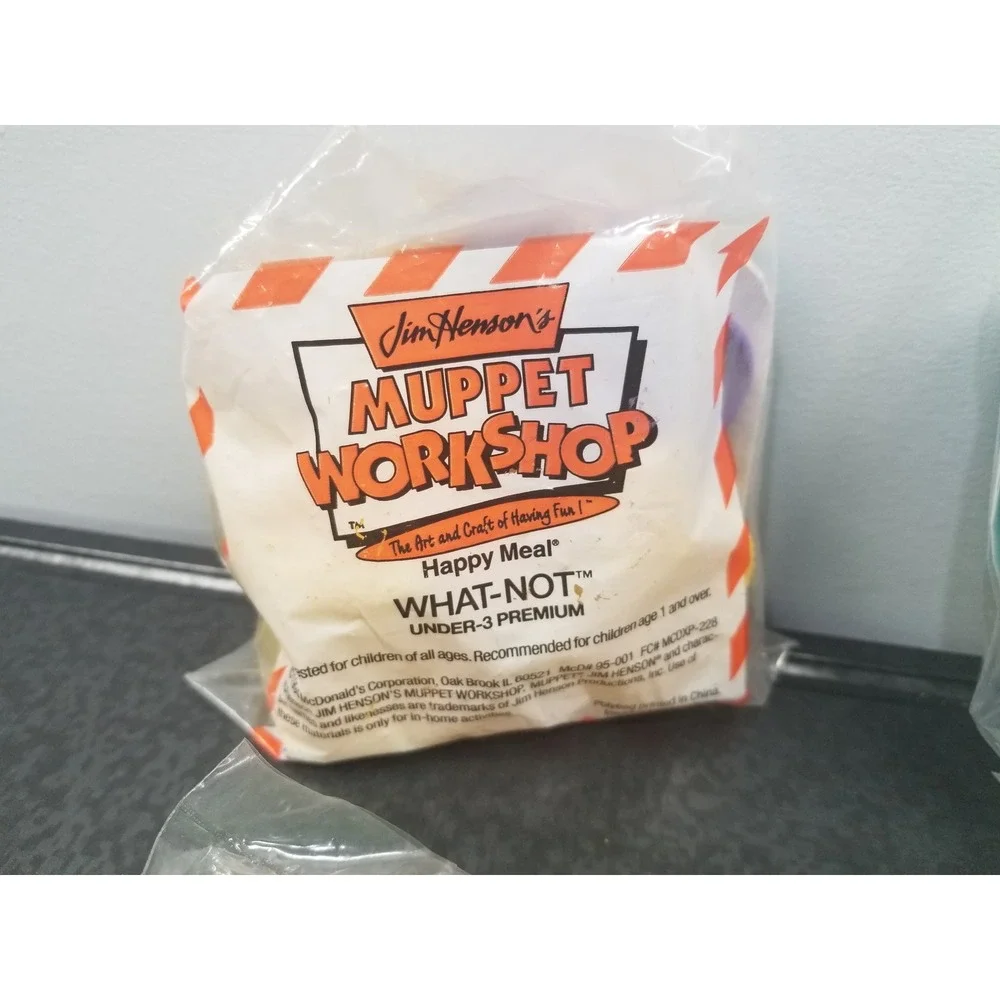 Vtg 1994 McDonalds Muppet Workshop Happy Meal Toys Set of 4 Sealed Jim Henson